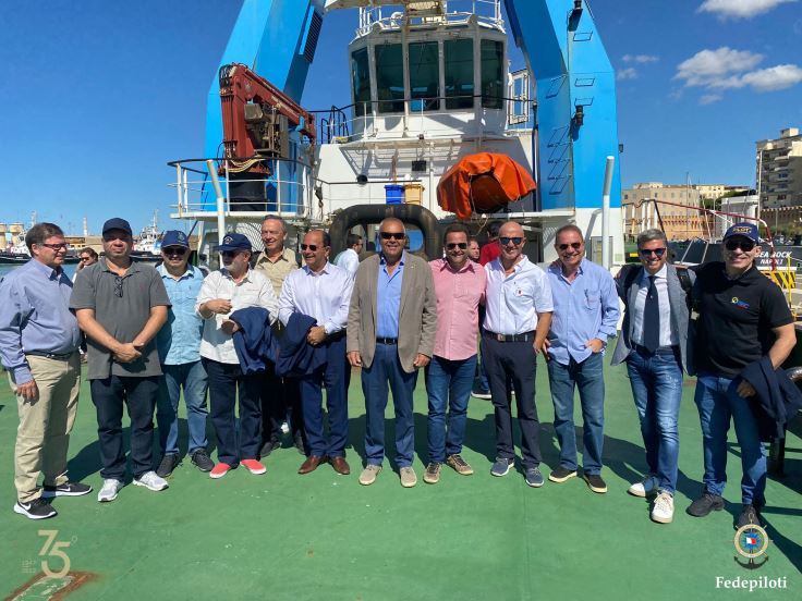 I Piloti del porto brasiliani in visita alla corporazione Piloti dei Porti di Roma